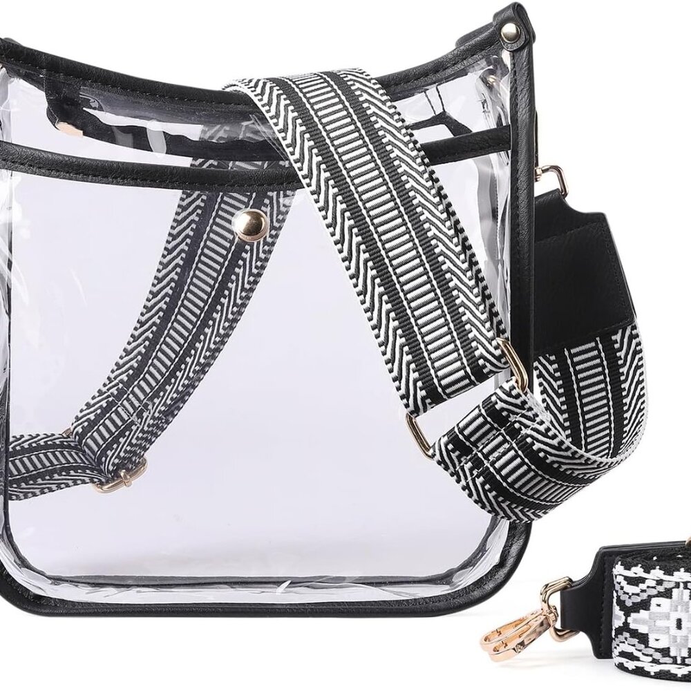 Clear Purse,Clear Bag For Stadium Events,Stadium Approved Crossbody Bag Purses f